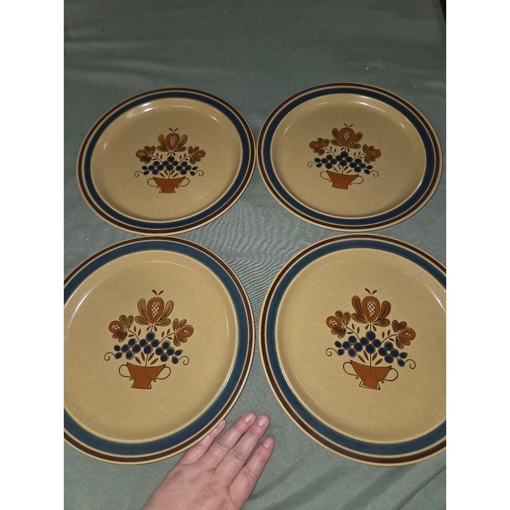 Newcor Stoneware Corinth 169 Dinner Plates Set of 2 Floral Japan 10.5 Inch